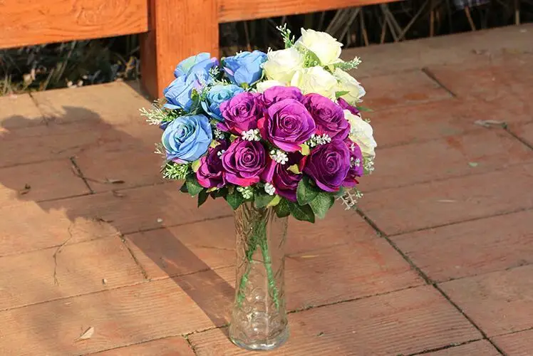 

Silk flowers wholesale rose heads artificial flowers 4.3inch diameter fake flowers head high quality silk flowers free shipping