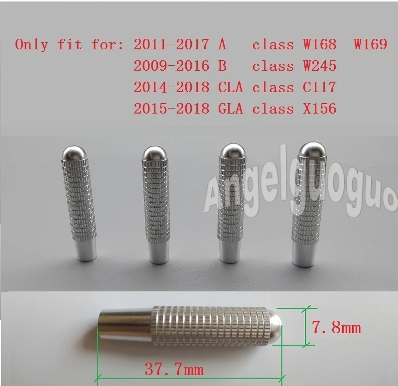 lock silver ANGELGUOGUO автомобиль модифицированный для Mercedes Benz CLA класс GLA класс A класс B класс Дверной Болт замок штифт Авто Дверной Болт - Название цвета: lock silver