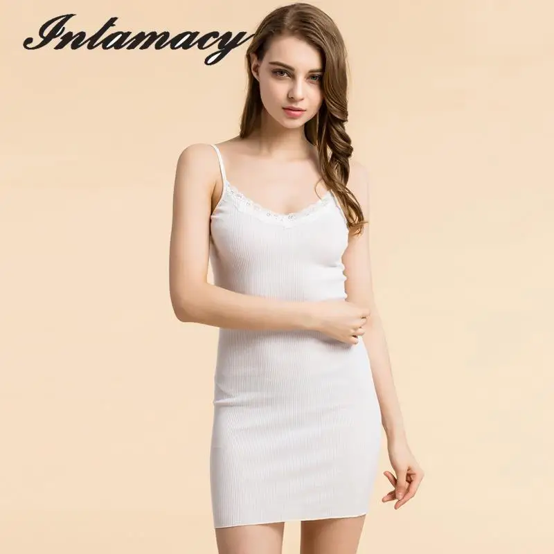 Женское летнее платье из 70% шелка бесшовное Хлопковое трикотажное облегающее в