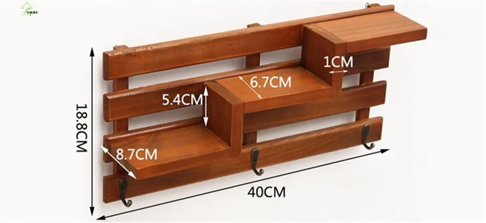 YIHONG ретро деревянные органайзеры настенный стеллаж для хранения магазин