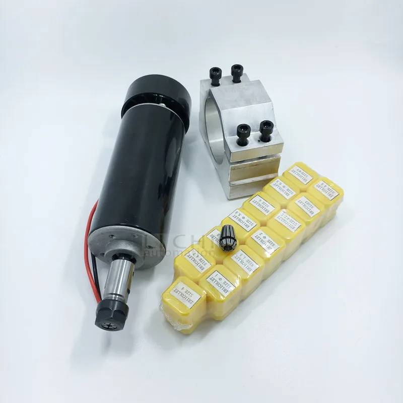 Новый Spindle100V & ЧПУ мотор шпинделя ER11 500 Вт и 57 5 мм Монтажный кронштейн 1 комплекты (1