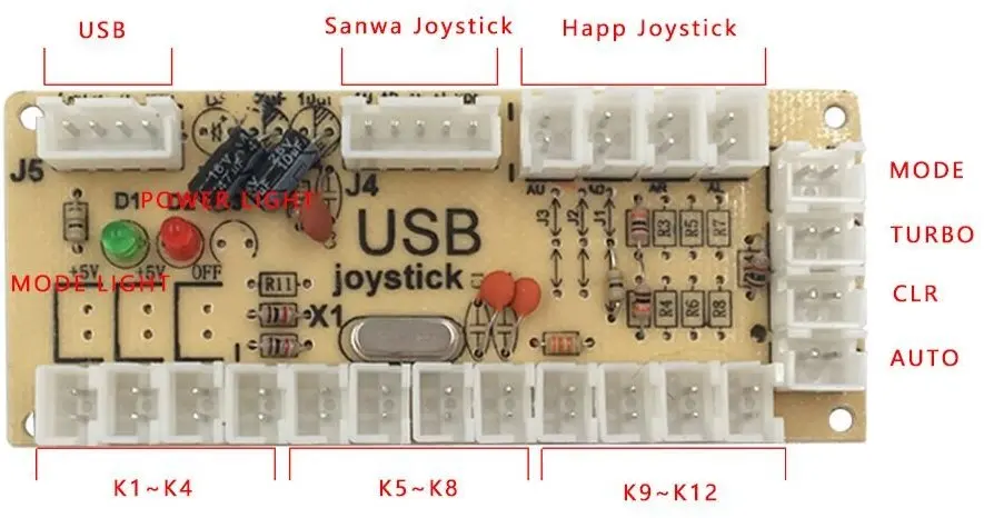 Аркадная игра DIY набор для MAME USB шкаф нулевой задержки USB энкодер для ПК HAPP стиль 8Way джойстик и кнопка с микро-переключателем