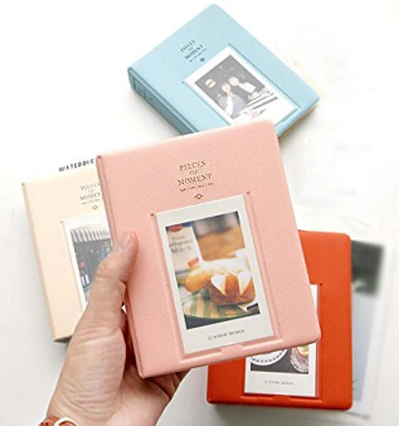 Белая пленка для Fuji Instax Mini 8 фотоальбом(64 слота) кусочки монет мульти-Цвет 3 дюймов Мини Винтаж альбом для фотоаппарата Instax