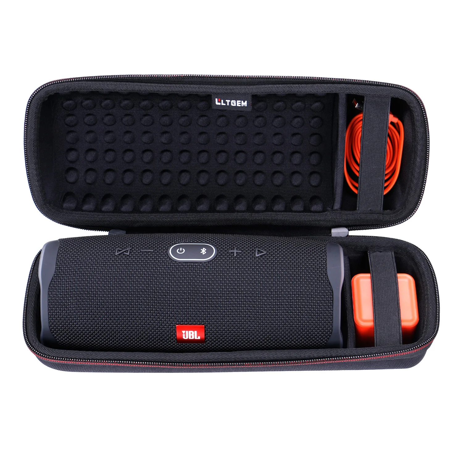 LTGEM Черный EVA водонепроницаемый чехол для JBL Charge 4 Портативный водонепроницаемый беспроводной Bluetooth динамик