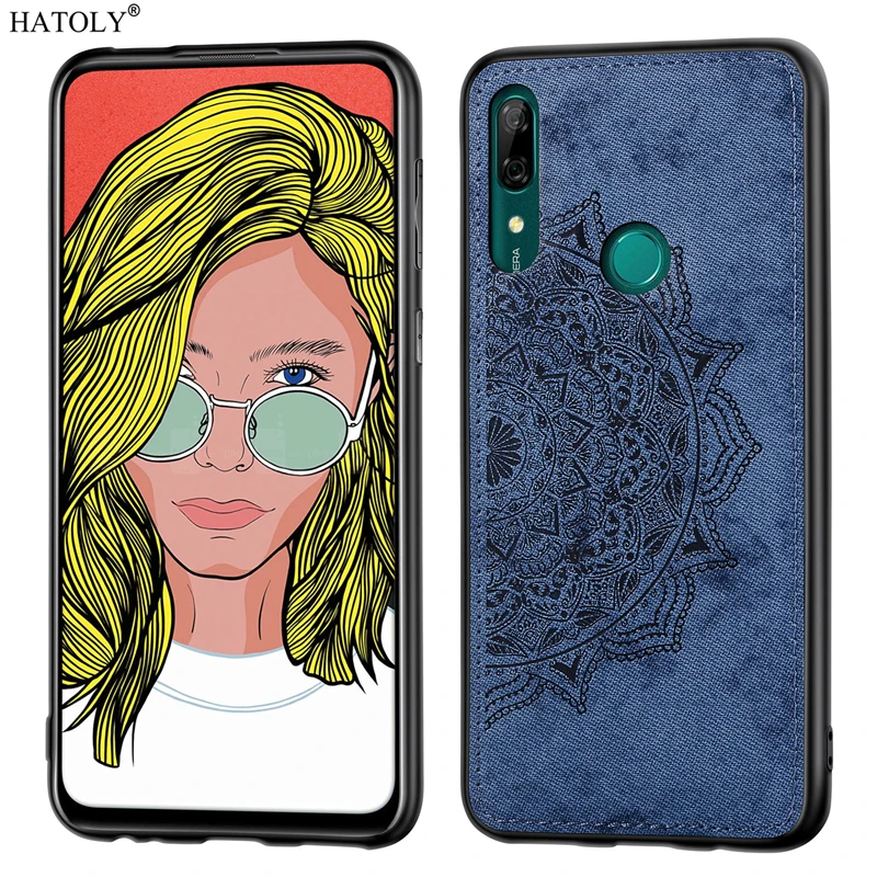 For Huawei Y9 Prime 2019 Case Rubber Shell TPU Cloth Texture Phone Cover | Мобильные телефоны и аксессуары