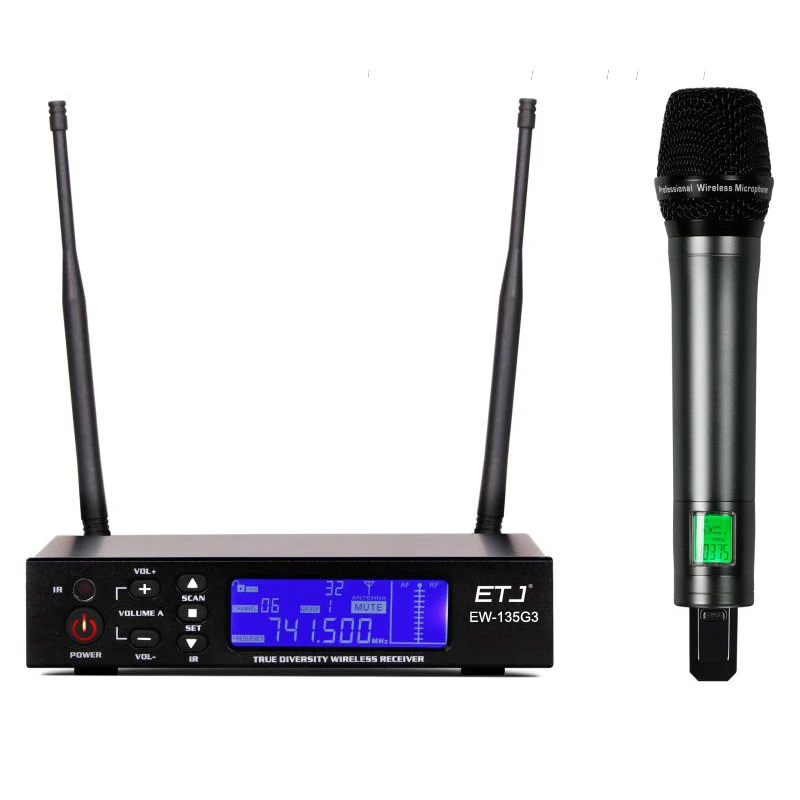 

100% Top Quality EW135G3 Hot Sales Professional Wireless single handheld mic EW100G3 UHF/PLL Wireless Microphone for Stage