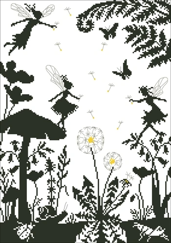 Fairy glade Набор для вышивания крестиком из сказок Алисы, волшебника унции, 15 узоров, Золушка, 18ct, 14ct, 11ct, перламутровая ткань, вышивка, рукоделие - Цвет: Fairy glade