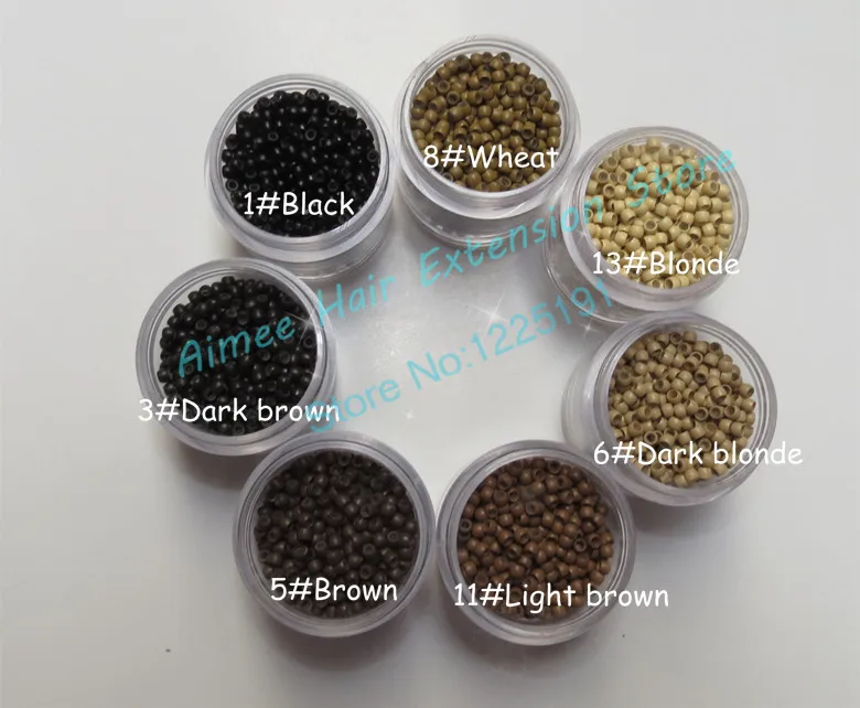 1000 шт./лот Силиконовое нано кольцо для наращивания волос микрокольца 3 0 мм бусины