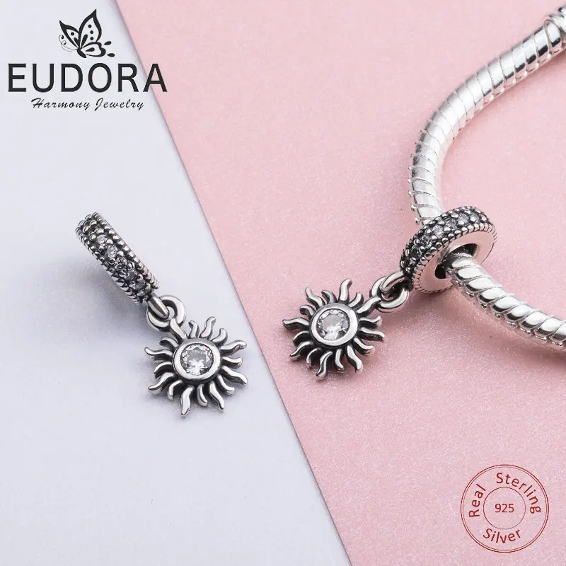Подвеска на запястье Eudora из стерлингового серебра 925 пробы с прозрачным
