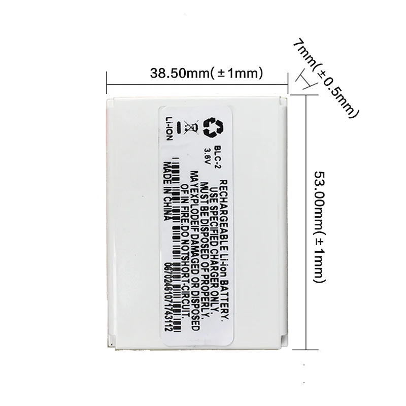 BLC-2 Батарея для Nokia 3310 3330 3410 3510 5510 3530 3335 3686 3685 3589 3315 3350 3510 6650 6800 3550 BLC2