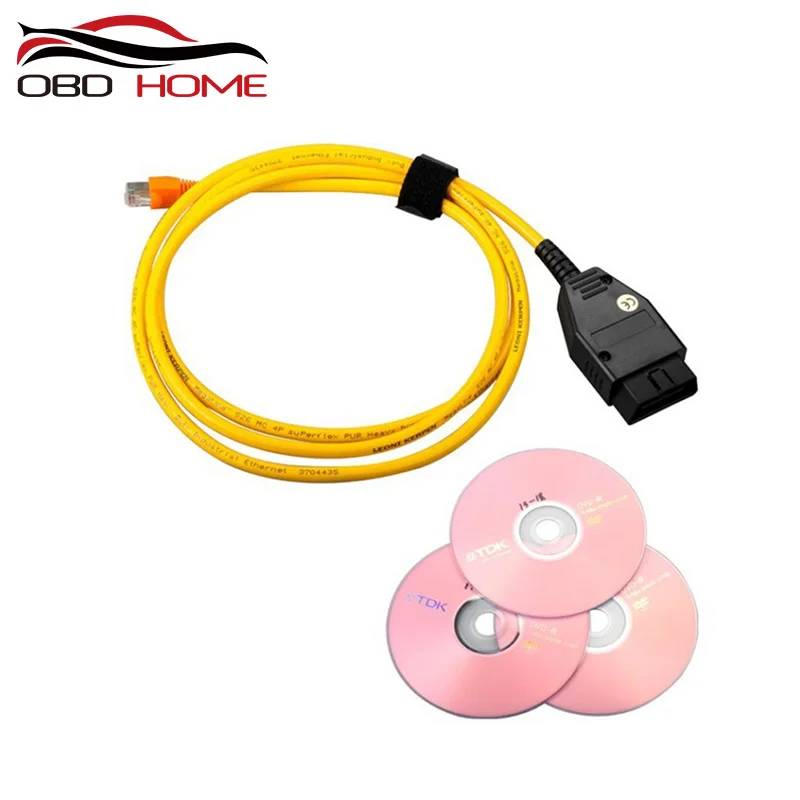 Для BMW ENET (Ethernet к OBD) Интерфейс адаптер E SYS ICOM кодирование для F series кабель
