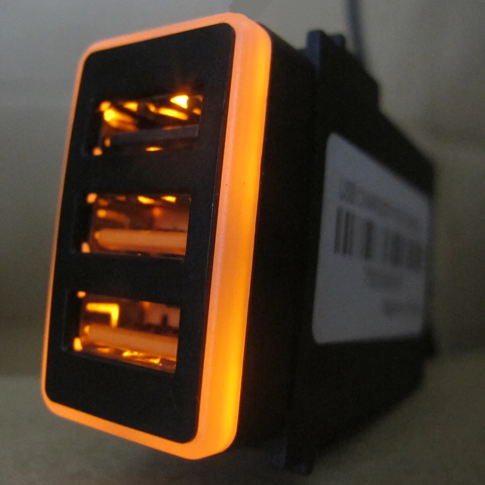 Автомобильное зарядное устройство CHELINK 12 В QC3.0 3USB светодиодный вольтметр адаптер