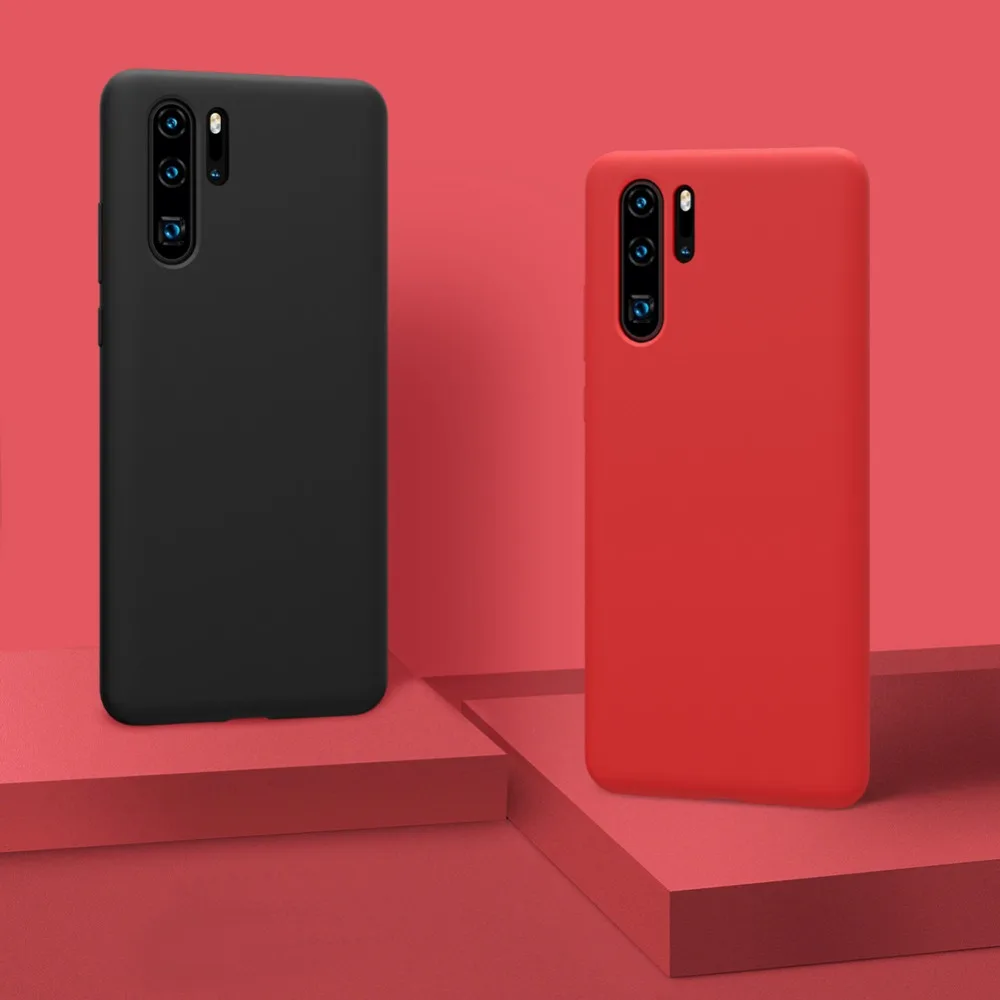 Силиконовый жидкий мягкий чехол yezaoo для телефона Huawei P30 lite с гелевой резиновой