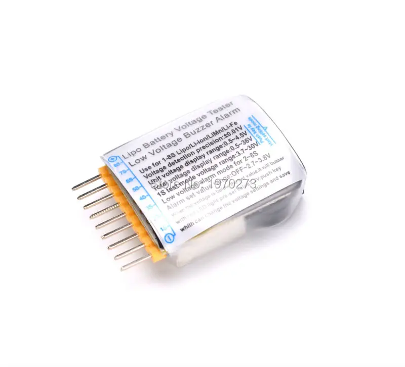 Тестер низкого напряжения аккумулятора 1 8S зуммер индикатор Lipo тестер 2 в для