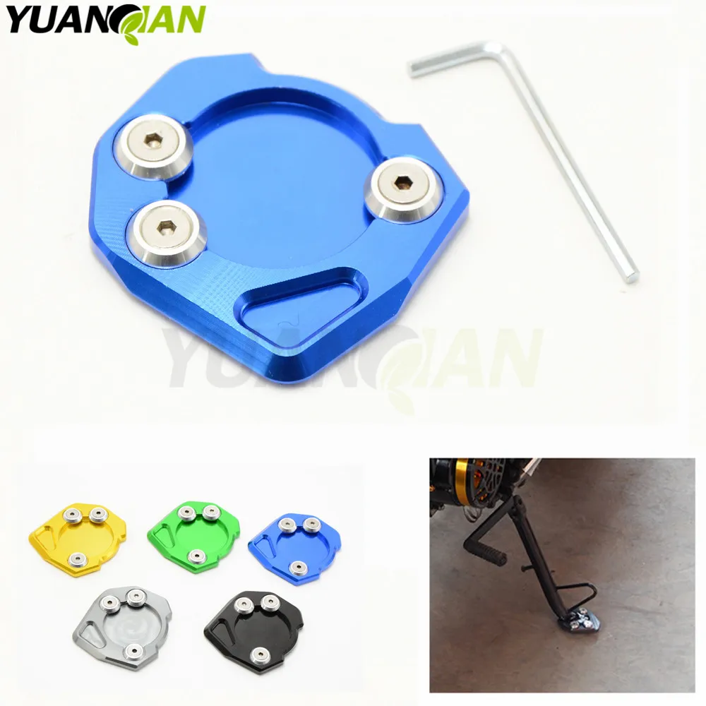 

For Motorcycle Aluminum Foot Side Stand Enlarger extension kickstand plate pad For 200/390 2013 2014 2015