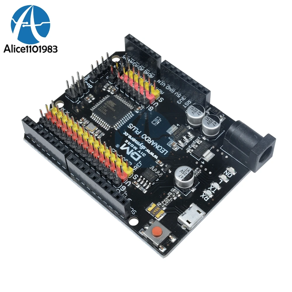 Плата Leonardo R3 Plus CH340 G CH340G ATmega32U4 AU микроконтроллер модуль Micro USB совместимый с