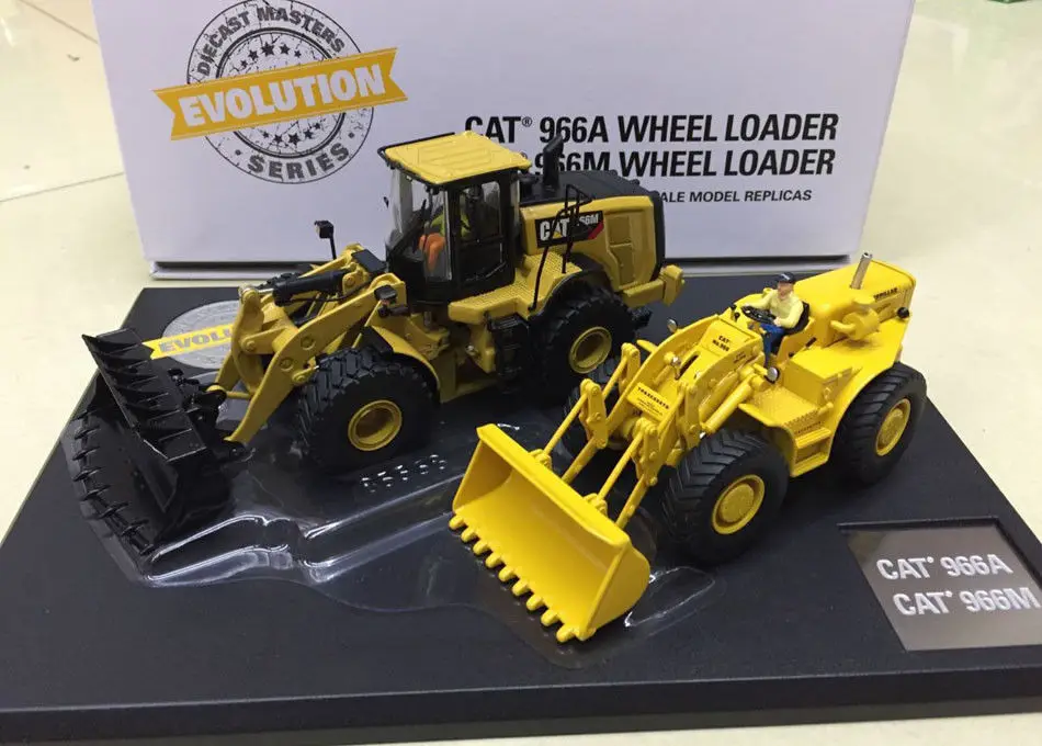 Evolution гусеница Cat 966A + 966M колесный грузчик 1:50 весы от бренд Diecast Masters 2 единицы