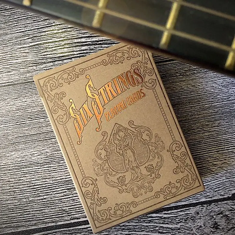 Six Strings Шесть струн игральные карты для покера Размер колода USPCC пользовательские Ограниченная серия герметичная Волшебная колода - Цвет: Six Strings