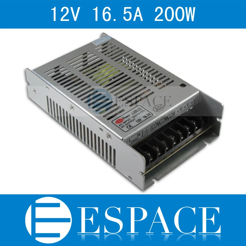 

100 ./ 12 16.5A 200 AC 100-240 DC 12 fedex