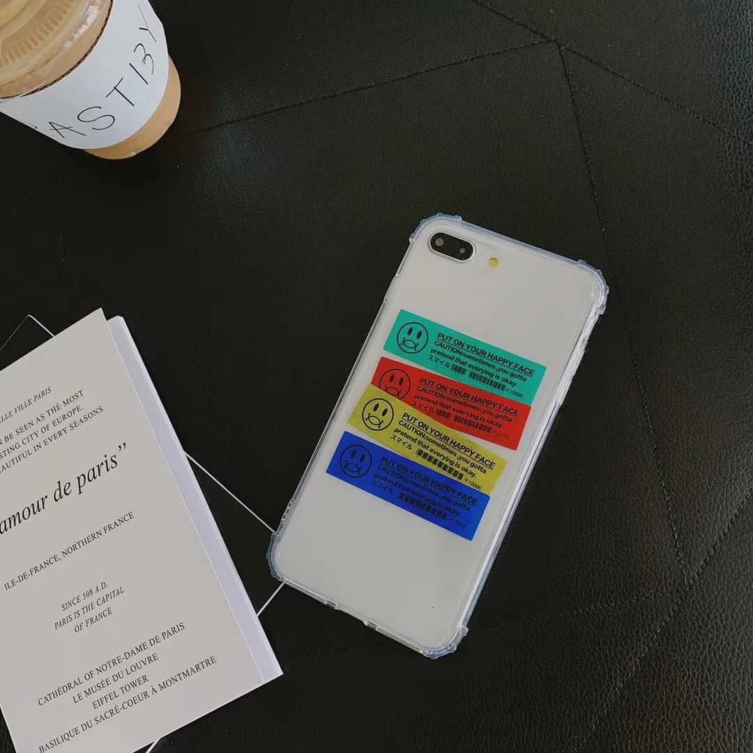 INS корейский дизайн со смайликами чехол для телефона iphone Xs MAX XR X 6 6s 7 8 plus блестящий