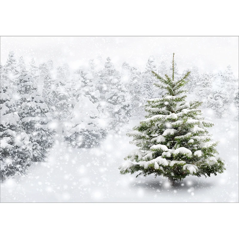 Allenjoy фотография Фон Wnter новогодний боке Рождественская елка украшение снег фон