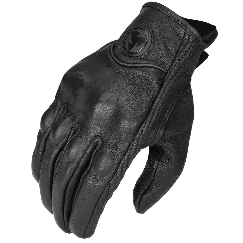 KEMiMOTO сенсорный экран Ретро настоящие кожаные мотоциклетные перчатки Guantes Moto Luva Motociclista защитные шестерни перчатки для мотокросса