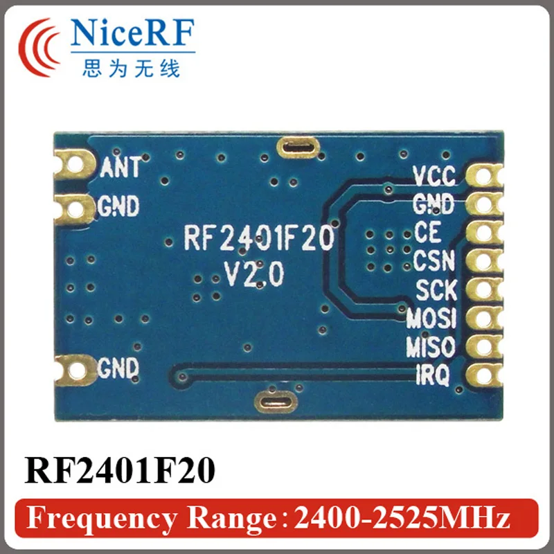 Одобрено FCC CE IC! Модуль беспроводной связи NRF24L01 + 2 4G 25 шт. RF2401F20 бесплатная