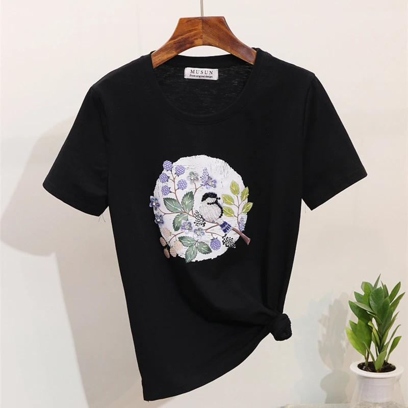 Весна Лето 2019 Женский комплект 2 шт. лист печати джинсы повседневная женская