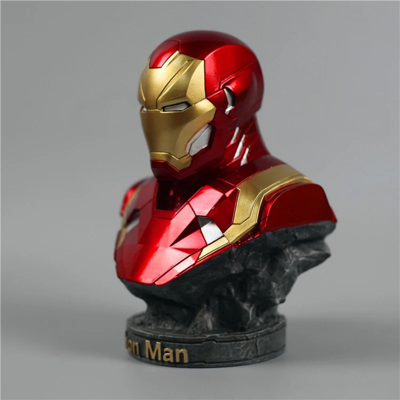 Marvel Мстители финальная битва, Железный человек Черная пантера Человек-паук Доктор Стрэндж 18 см цвет бюст статуя