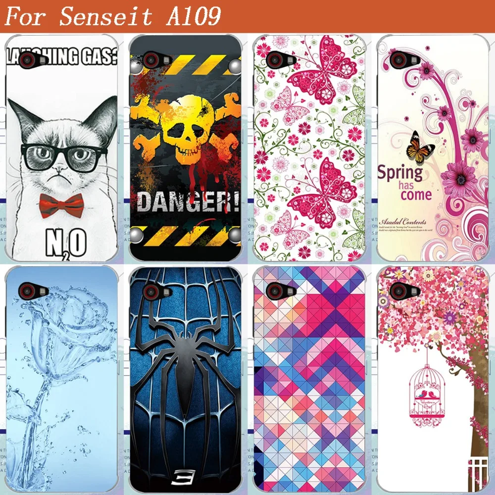 Защитный чехол для телефона Senseit A109 A 109 DIY цветной из ТПУ хит продаж|phone cover|cover casecover