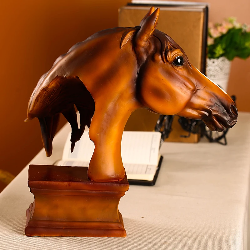 Статуя Mustang ручной работы из абстрактной искусственной смолы талисман подарок