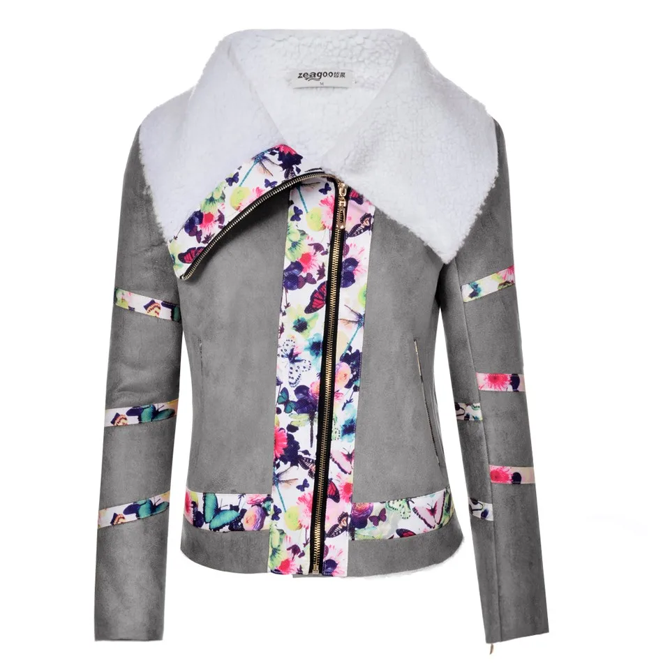 Zeagoo Женские Повседневная нагрудные шеи Зимнее Пальто С Длинным Рукавом