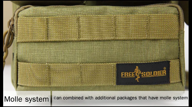 Спортивная сумка Free Soldier, походная, на открытом воздухе, Cordura, военная нейлоновая сумка на одно плечо, прочный водонепроницаемый рюкзак