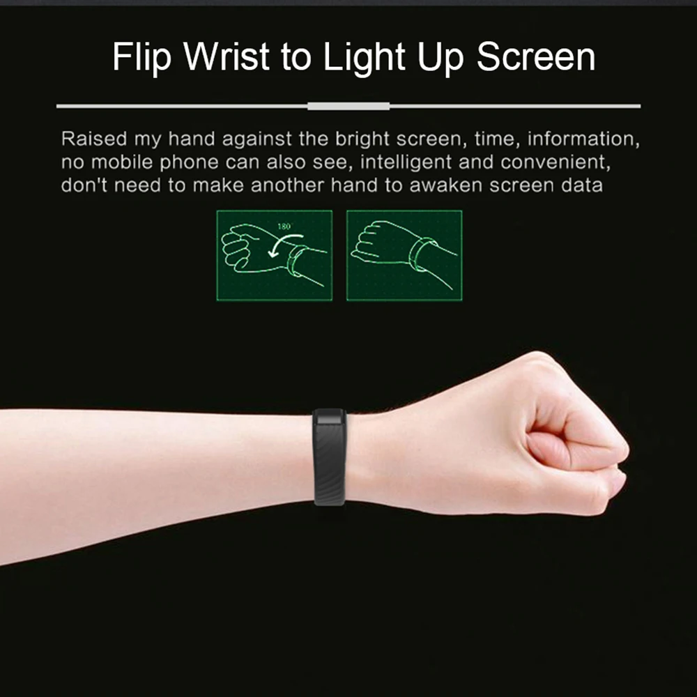 Время владельца Smart Band трекер Браслет Шагомер сна сердечного ритма Мониторы