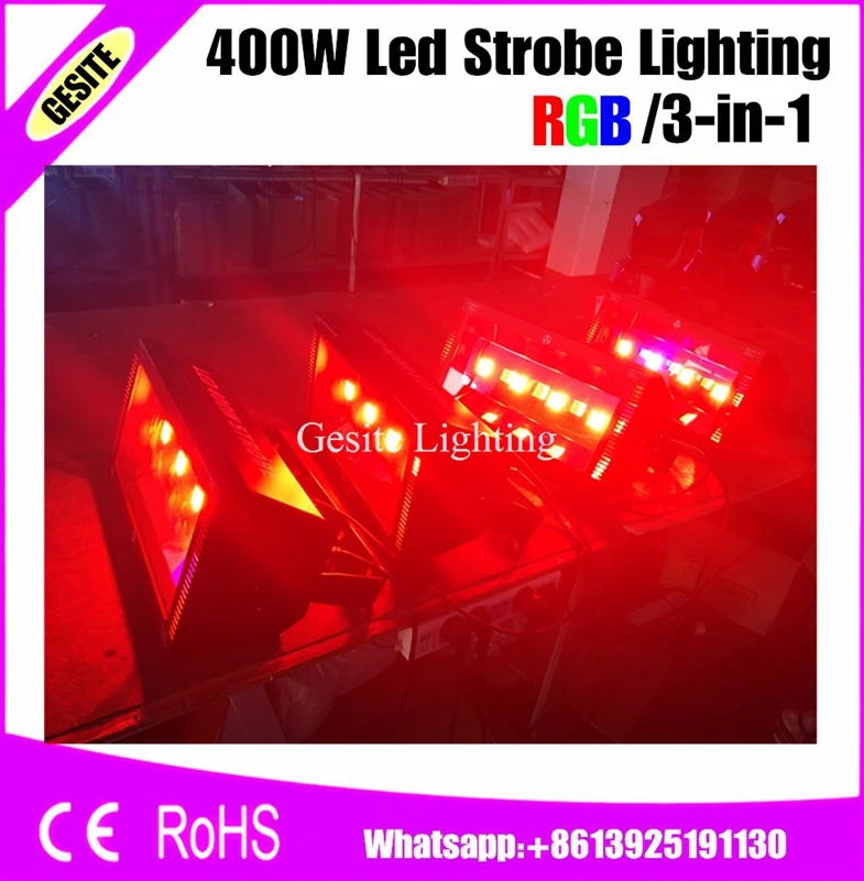 2 шт./лот 400 Вт RGB LED многоцветный 4X100W Sound Stage Light DJ