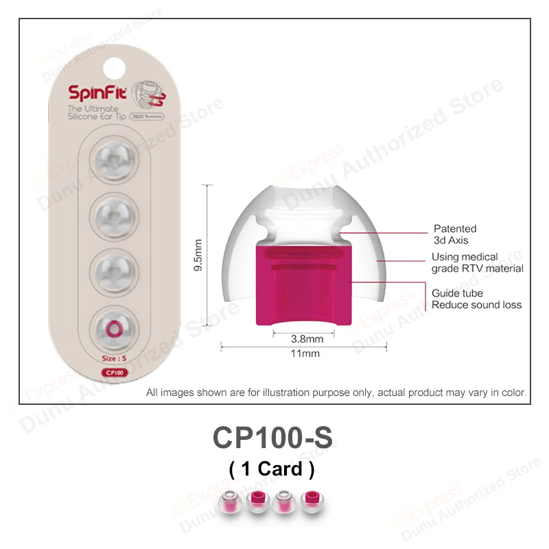 CP100 S (1card) DUNU SpinFit CP100 CP800 CP145(1 карточная игра) Запатентованный 360 градусов свободное вращение силиконовые вкладыши CP100 CP-100 CP-145 CP-800(2 пары - Цвет: CP100 S (1card)