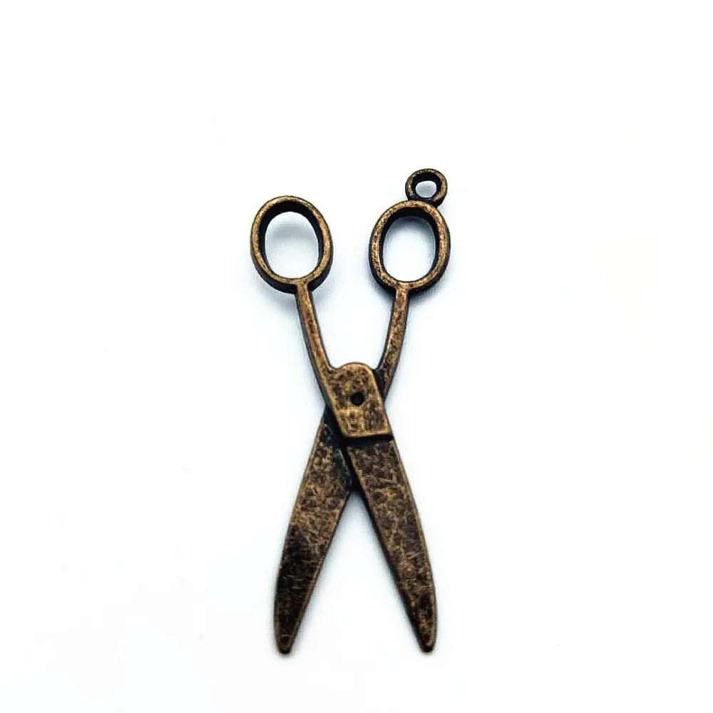 6pcs Charms scissors 38*22mm Antique Making pendant fit Vintage Tibetan Bronze diy bracelet necklace jewelry making | Украшения и