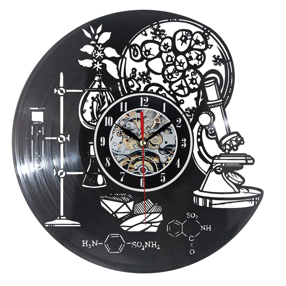 Классические настенные часы с изображением старой записи антикварные в стиле