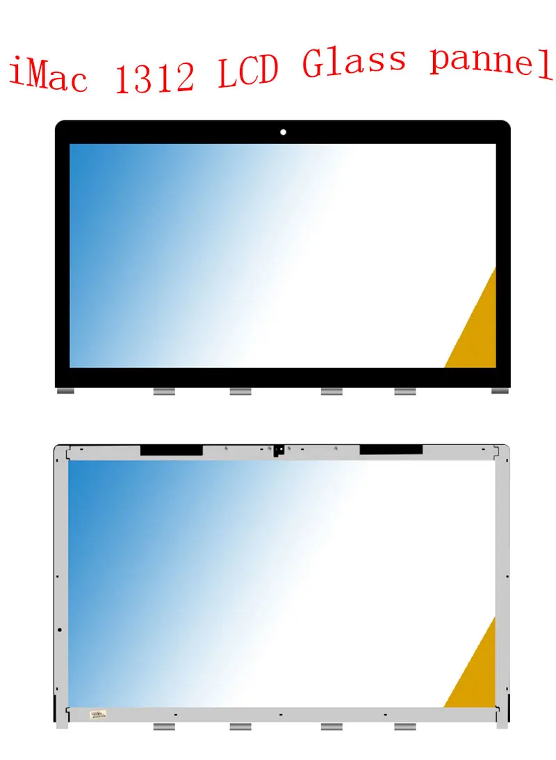 Подлинный A1312 lcd Переднее стекло для iMac 2" A1312 lcd экран стекло 2009 2010 2011 810-3234 810-3531 810-3557