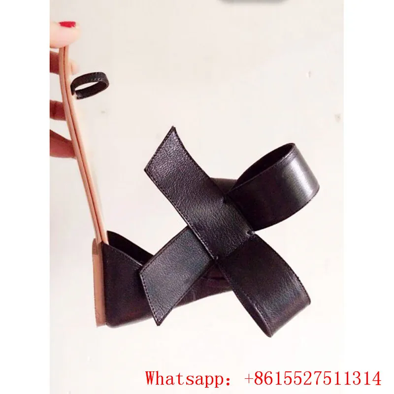 Большой Галстук-Бабочка Бабочка Узел Сандалии Женщин Мода Стринги Тапочки