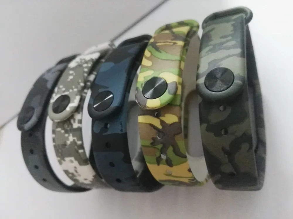 Камуфляж Xio mi band 2 силиконовый ремешок на запястье сменный ремешок для часов браслет на запястье цветной для Xiao mi band 2 напульсники