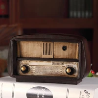europe style resin radio model retro nostalgic ornaments vintage radio craft bar home decor accessories gift antique imitation