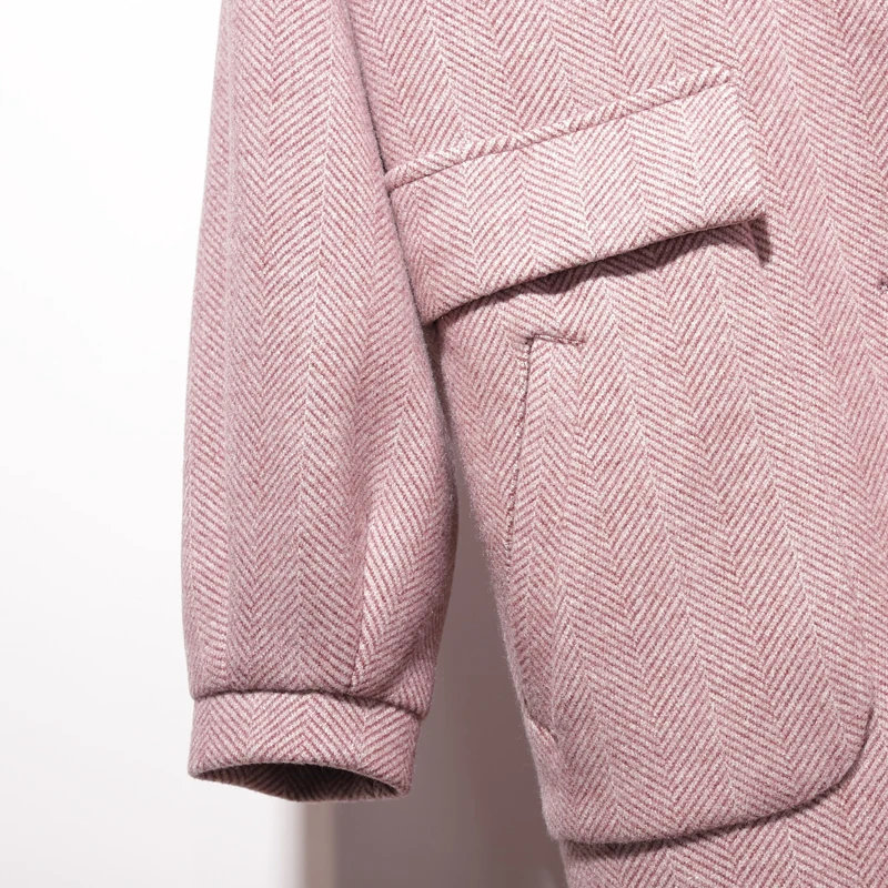 Winter 2018 New Korean Wool Outerwear Long Loose Woollen Overcoat Female Single Breasted Wide-waisted Women Coat Spring | Женская одежда