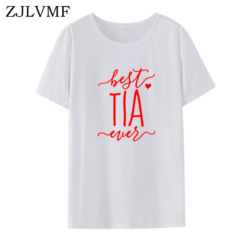Zjlvmf лучшая футболка Tia Ever женщины-хипстеры Повседневная хлопковая модная женская