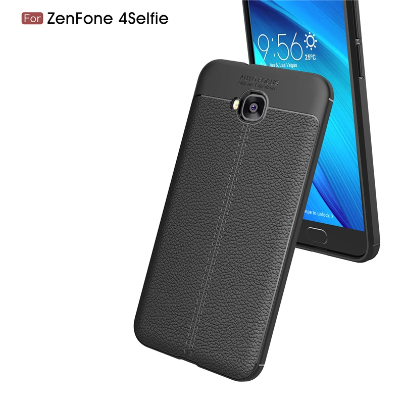 Чехлы для ASUS Zenfone 4 Selfie ZD553KL X00LD ZD 553KL ZD553 KL силиконовый Личи шаблон селфи задняя