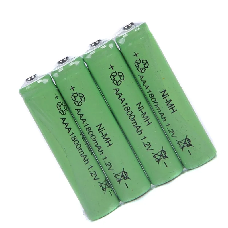10 шт. AA Аккумуляторная батарея остроконечная 1800mAh 1 2 V Ni MH батареи для