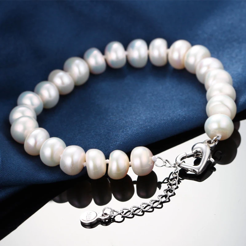 2017 г. Очаровательная жемчужина сердца Форма застежка Для женщин браслет для