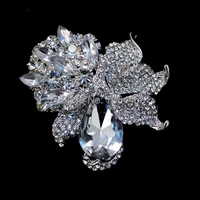 3 2 inch wedding brooch sparkly rhinestone crystal diamante crystal large corsages
