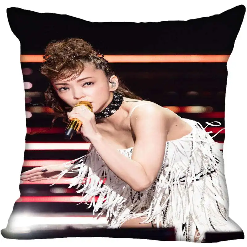 Индивидуальная квадратная наволочка Namie Amuro с рисунком, Мягкая Наволочка на молнии, 1 шт. Наволочка на заказ, больше размеров, a1949 - Цвет: 23