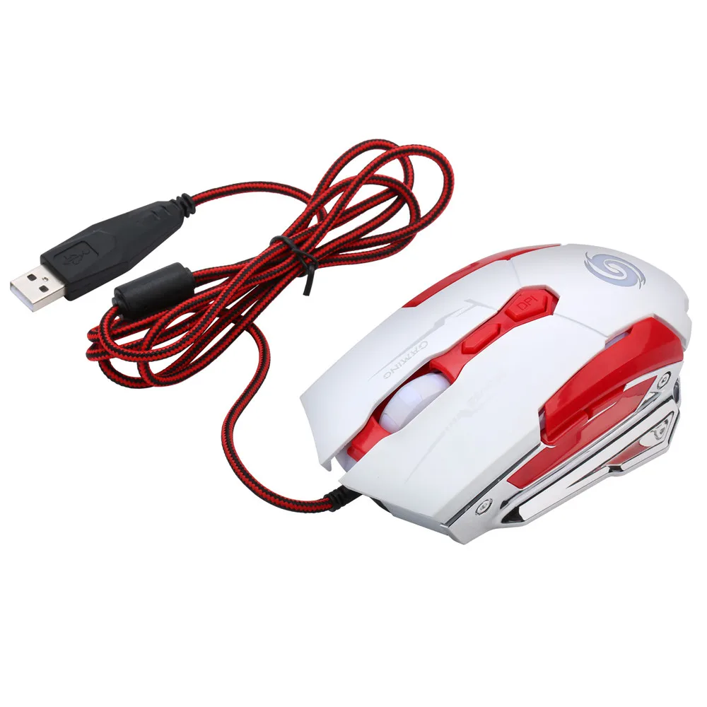 Cool Gaming Mouse 4000DPI LED Laser 7 Buttons USB Wired Pro for PC Laptop Computer | Компьютеры и офис